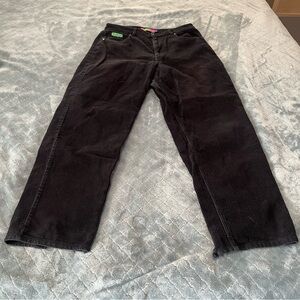 O’Mighty “Tori”‎ Black Corduroy Pants – Women’s Size (Frayed Hem Y2K Streetwear)